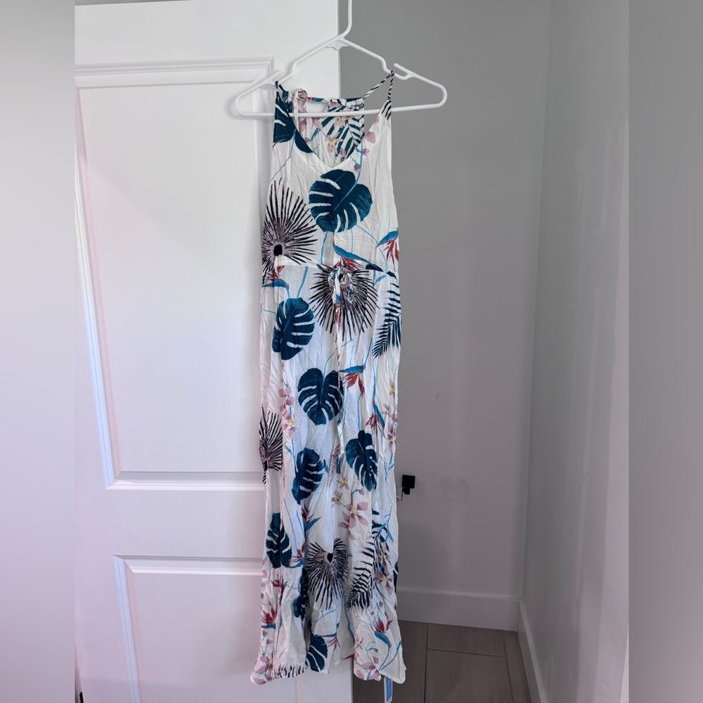Cupshe Cream Halter Sundress Maxi Resort Wear